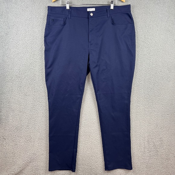 Peter Millar Other - Peter Millar EB66 Performance Five-Pocket Pants Mens 40x32 Navy Blue ME0EB66FB